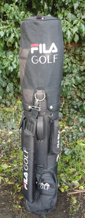 3 Division Black Fila Golf Cart Carry Trolley Golf Clubs Bag*