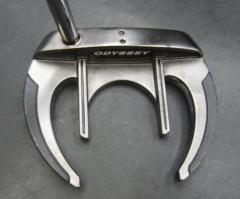 Odyssey White Ice Sabertooth Putter Steel Shaft 84cm Length Psyko Grip