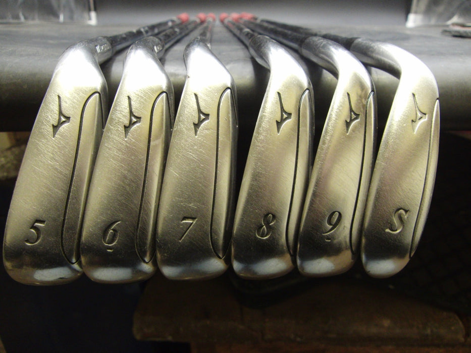 Set of 6 x Mizuno Eurus RX Irons 5-9+SW Stiff Steel Shafts Iomic Grips*