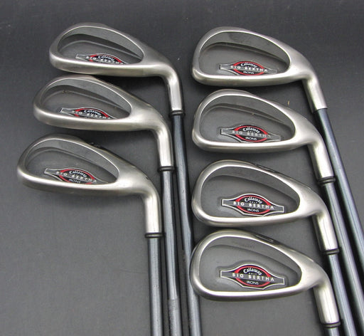 Set of 7x Callaway Big Bertha 2002 4-10 Irons Regular Graphite Shafts