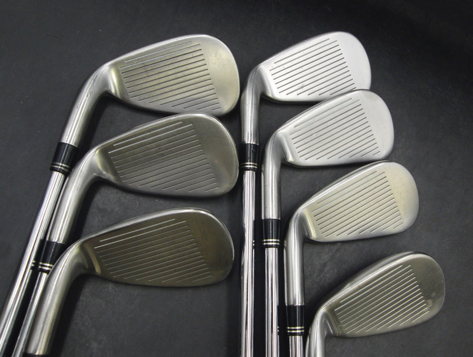 Set of 7 x TaylorMade Burner Japanese Model Irons 5-PW+AW Stiff Steel Shafts*