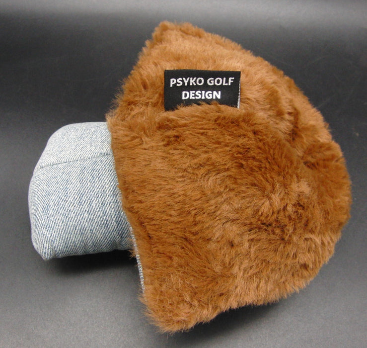 PSYKO Snow Wash Denim Plush Inside Putter Head Cover Only(New)