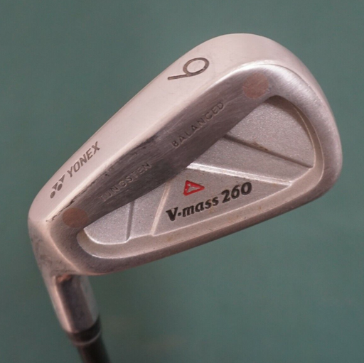 Left-Handed Yonex V-Mass 260 Balanced 6 Iron Stiff Graphite Shaft Yonex Grip