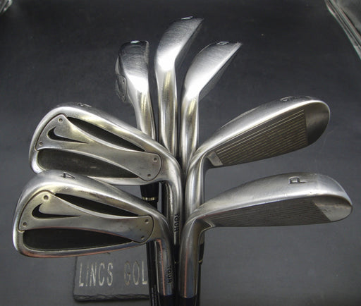 Set of 7x Nike Slingshot Tour Irons 4-PW Stiff Graphite Shafts Golf Pride Grips