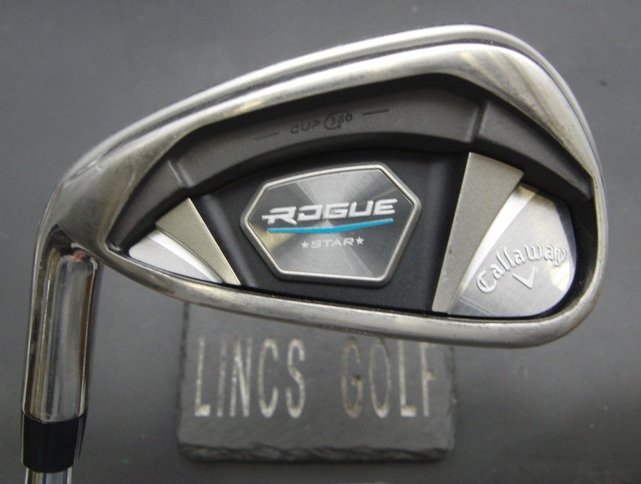 Left-Handed Callaway Rogue Star 6 Iron Stiff Steel Shaft Golf Pride Grip