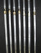 Set of 7x Mizuno MP-60 Cut Muscle 4-PW Irons Regular Steel Shafts