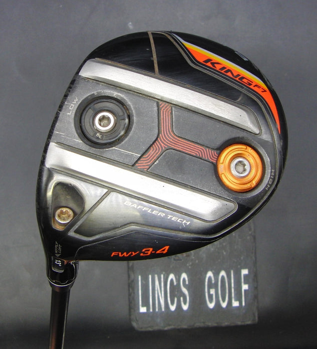 Left Handed King Cobra F7 3-4 Wood Regular Graphite Shaft Cobra Grip