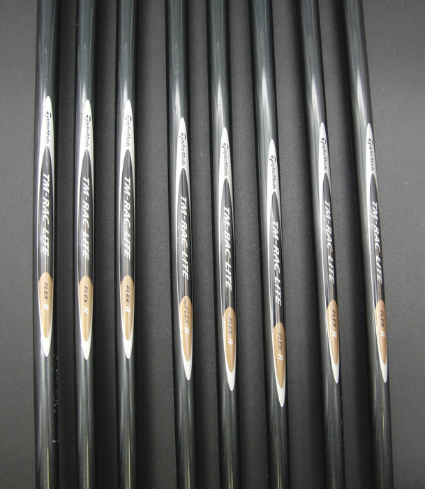 Set of 8x TaylorMade rac OS Irons 3-PW Regular Graphite Shafts Red Grips*