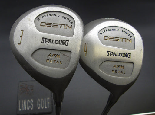 Set of 2 Spalding Destin AFM Metal 3 + 4 Woods Regular Graphite Shafts