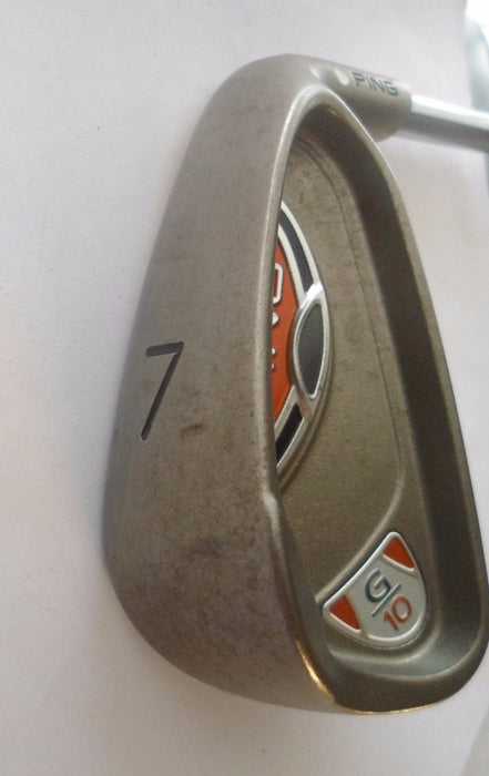 PING G10 White Dot 7 IRON  Ping AWT Stiff Steel Shaft, Ping Grip