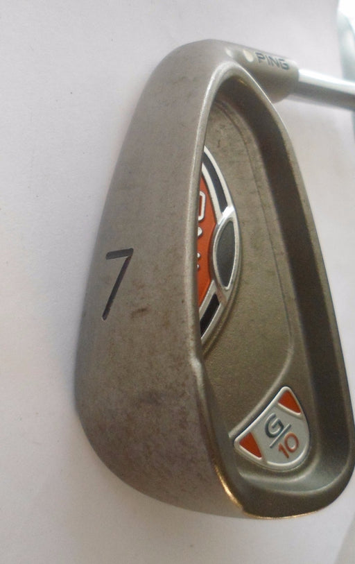 PING G10 White Dot 7 IRON  Ping AWT Stiff Steel Shaft, Ping Grip