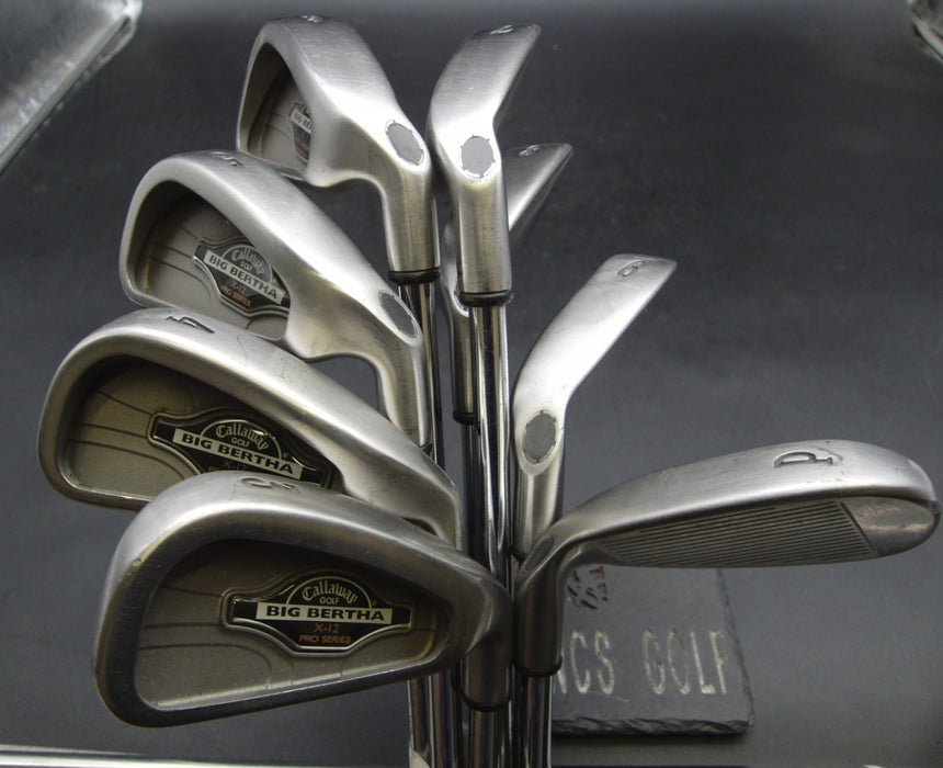 Set of 8x Callaway Big Bertha X-12 Pro Series Irons 3-PW Regular Steel Shafts*