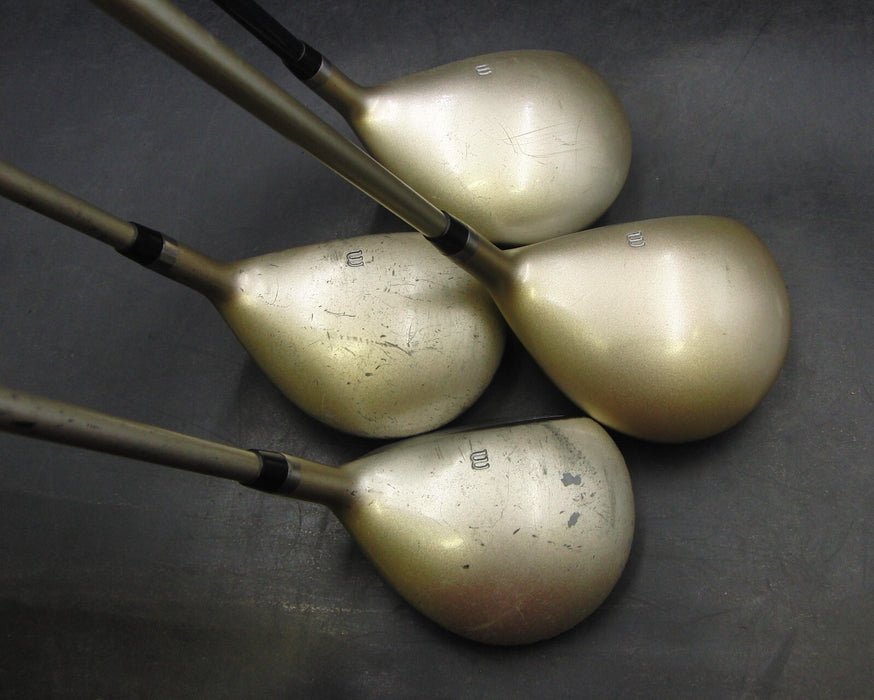 Set of 4 Ladies Wilson Pro Staff PT Driver & 3+5+7 Woods Ladies Graphite Shafts