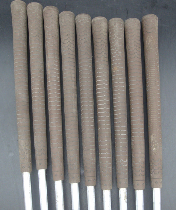 Set of 9x Left-Handed Dunlop Bob Charles 3-SW Irons Regular Steel Shafts