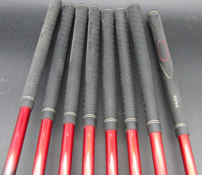 Set of 8x Daiwa Advisor 5-SW + AW Irons Regular Graphite Shafts Daiwa Grips