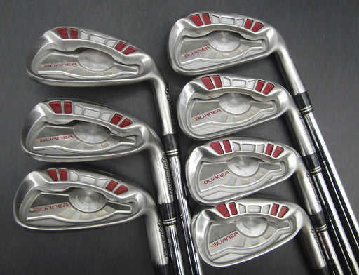 Set of 7x TaylorMade Burner Japanese Model Irons 5-PW+AW Stiff Steel Shafts*
