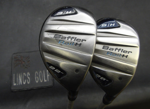 Set of 2 Ladies Cobra Baffler Rail H 22° 3+ 28° 5 Hybrids Ladies Graphite Shafts