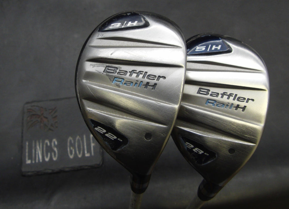Set of 2 Ladies Cobra Baffler Rail H 22° 3+ 28° 5 Hybrids Ladies Graphite Shafts