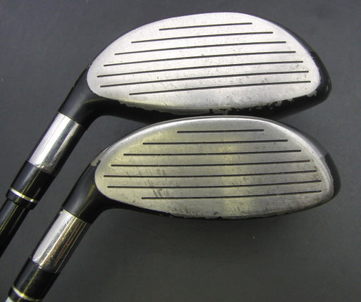 Set of 2 Callaway Razr Hawk 3 Wood + 5 Wood Regular Graphite Shafts Black Grips