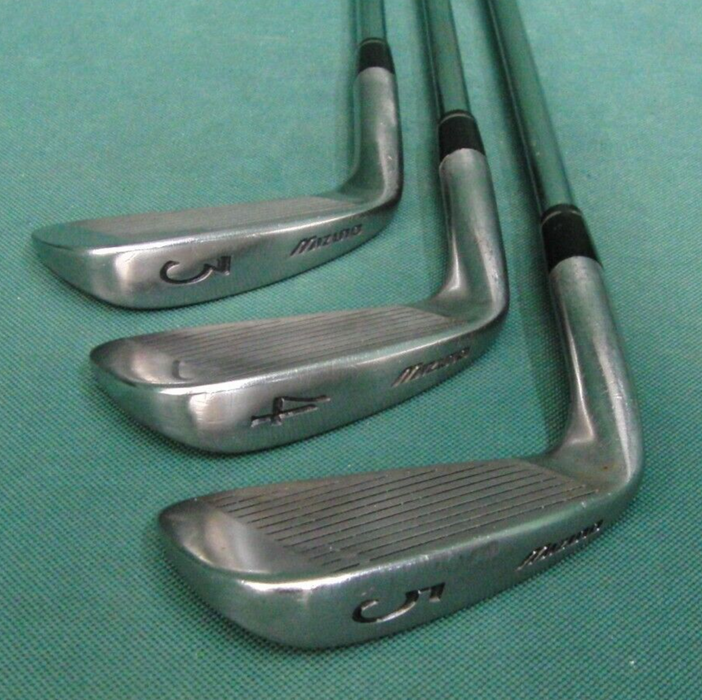 Set of 3 x Mizuno Center Flag Irons 3-5 Regular Steel Shafts Mizuno Grips
