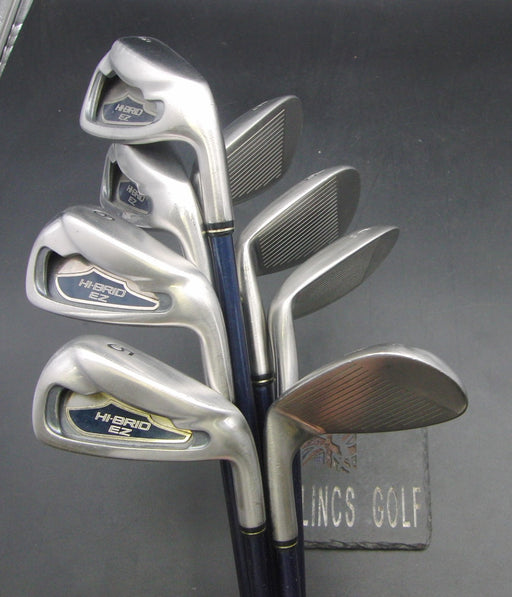 Set of 8x Hi-Brid EZ 5-SW + AW Irons Regular Graphite Shafts Golf Pride Grips*