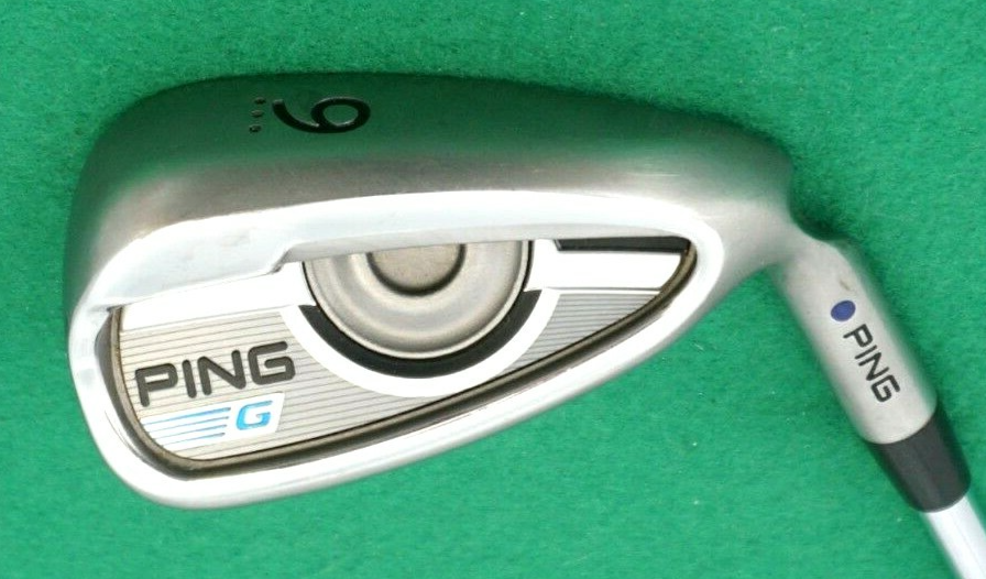 Ping G Series Blue Dot 9 Iron Seniors Steel Shaft Golf Pride Grip