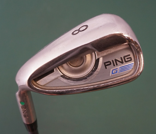 LeftHanded Ping G Series Green Dot 8 Iron Regular Graphite Shaft Ping Grip