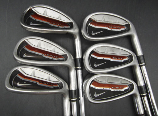 Set of 6x Nike Ignite Irons 5-9+SW Uniflex Steel Shafts Nike Grips