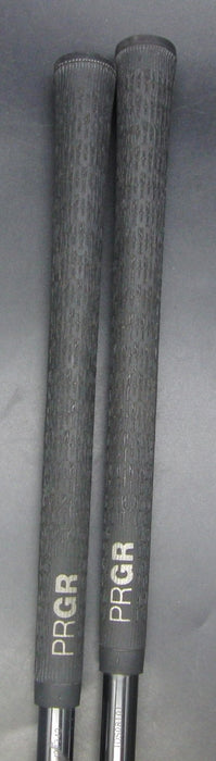 Set of 2 PRGR Speed Hit Splash Sole 3+5 Woods Regular Graphite Shafts PRGR Grips