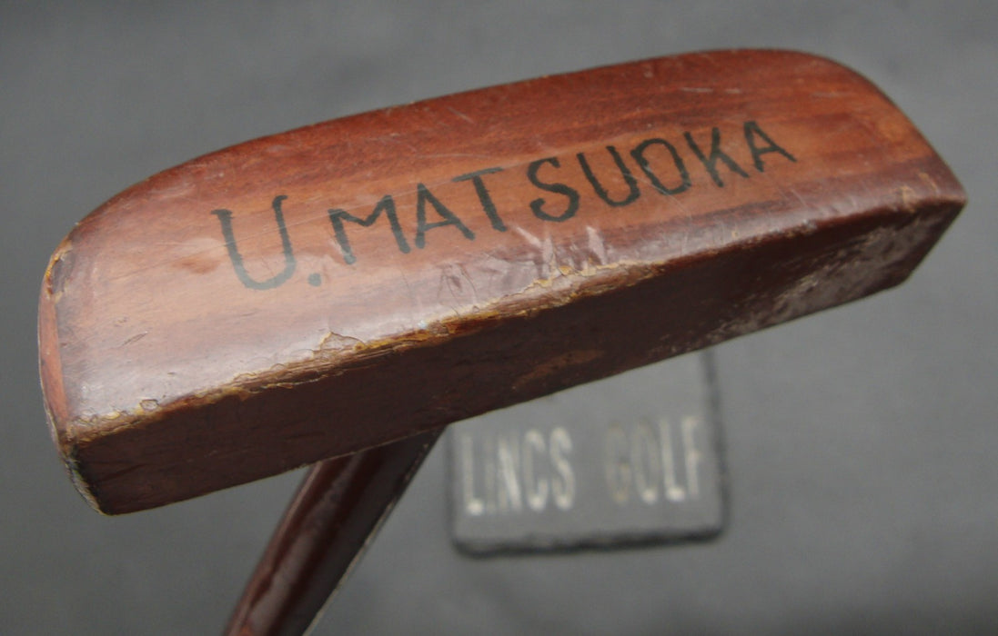U. MATSUOKA Putter 88cm Length Steel Shaft Paddle Grip