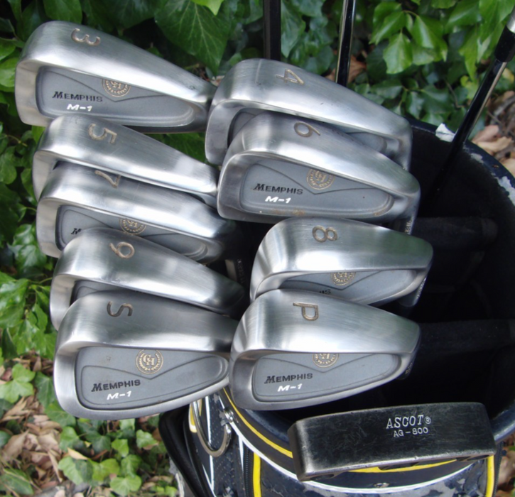 Set of Memphis M1 3SW+ Hibrid Driver+ Macgregor 3 Wood+ 5 Wood+ Ascot Putter