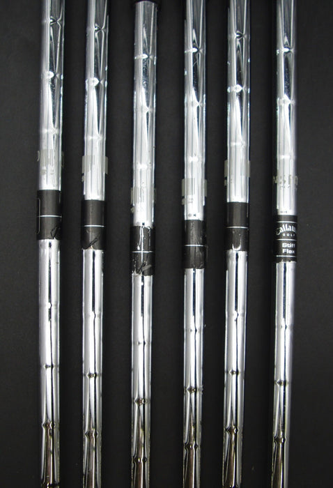 Set of 6x Callaway Big Bertha 2008 Irons 5-PW Stiff Steel Shafts Callaway Grips
