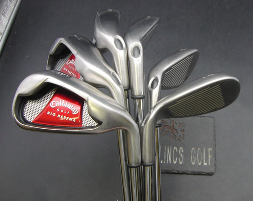 Set of 6x Callaway Big Bertha 2008 6-SW Irons Stiff Steel Shafts Callaway Grips*