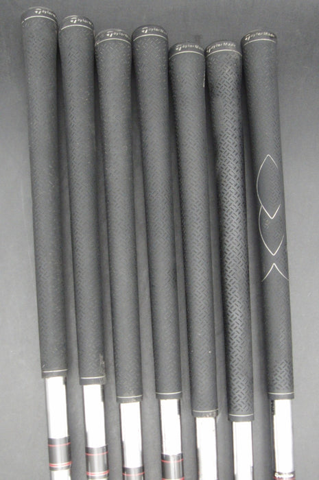 Set of 7x TaylorMade r7 cgb rac 4-PW Irons Stiff Steel Shafts TaylorMade Grips
