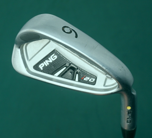 Ping i20 Yellow Dot 6 Iron Stiff Steel Shaft Ping Grip