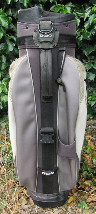 9 Division OGIO Cream/Grey Cart Carry Golf Club Bag