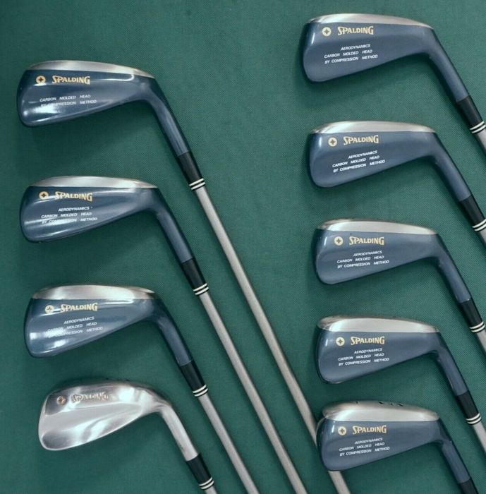 Collectors Set of 9 x Spalding X=EX Irons 3-SW Stiff Graphite Shafts