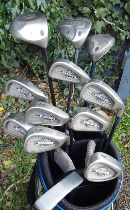 Set of Callaway Big Bertha X12 3-SW+Callaway Driver + 3 Wood + 5 Wood +Putter*