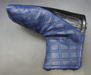 PSYKO GOLF Croc-Effect/Quilted Genuine Leather Putter Embossed Logo Head Cover