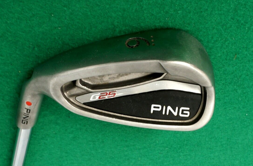 Left Handed Ping G25 Red Dot 9 Iron Ping Regular Steel Shaft Ping Grip
