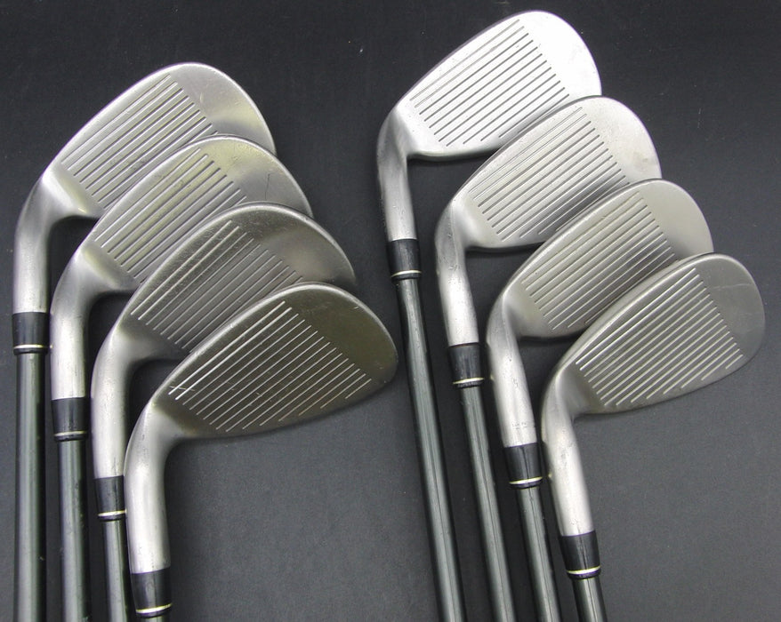 Set of 8x TaylorMade Rac OS 5-SW + AW Irons Regular Graphite Shafts