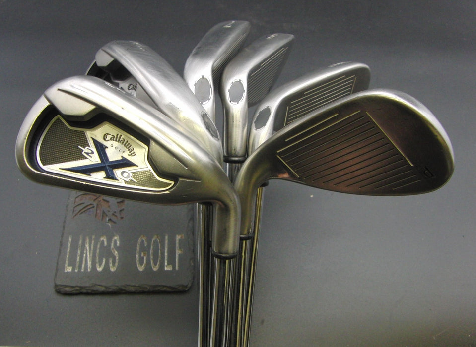 Set of 6x Callaway X20 Irons 5-PW Uniflex Steel Shafts Callaway Grips*