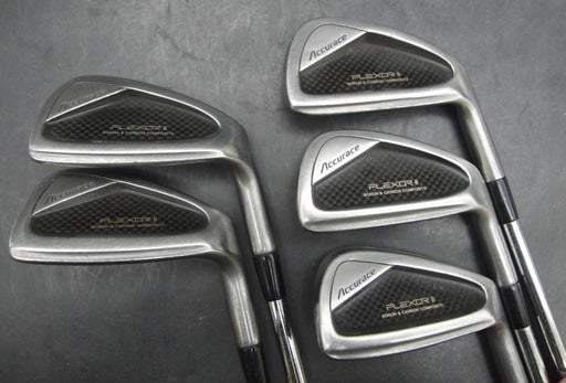 Set of 5x Yamaha Accurace Flexor II Irons 5,6,8,9+PW Stiff Steel Shafts*