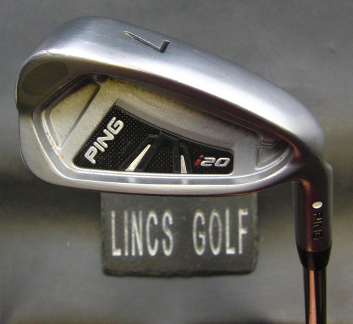 Ping i20 White Dot 7 iron Stiff Steel Shaft Golf Pride Grip