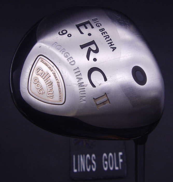 Callaway Big Bertha ERC II Forged 9° Driver Stiff Graphite Shaft Golf Pride Grip