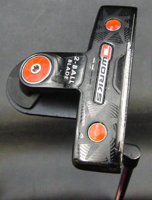 Odyssey O Works 2-Ball Blade Putter 86cm Length Steel Shaft Super Stroke Grip
