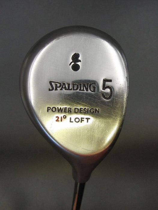 Vintage Spalding Power Design 21º 5 Hybrid Stiff Steel Shaft Golf Pride Grip
