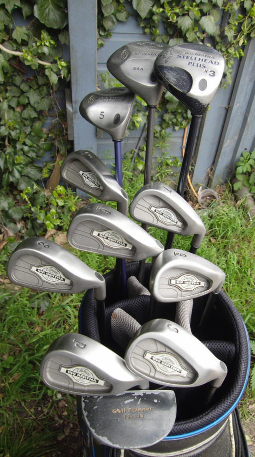 Set of Callaway Big Bertha X12 Irons 5-SW+ Driver+ 3 Wood+7 Wood +Putter*