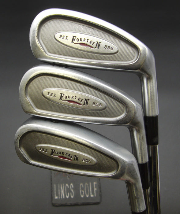 Set of 3 Fourteen HI-858 2 + 3 + 4 Irons Regular Steel Shafts Fourteen Grips*