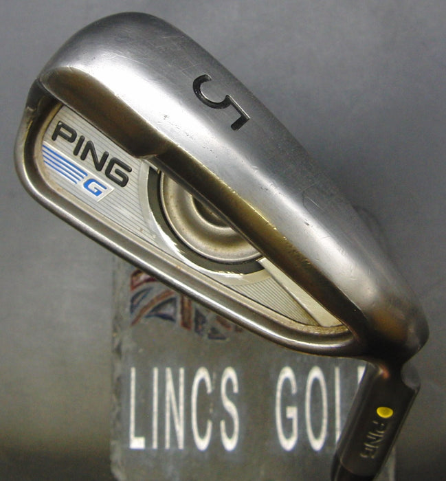 Ping G Series Yellow Dot 5 Iron Stiff Steel Shaft Golf Pride Grip